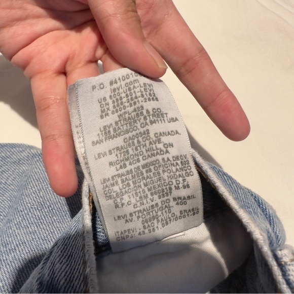 Levi’s 505 Straight Leg Light Wash 36 x 30 Demin Jeans Vintage Men’s 90s Baggie - Picture 5 of 12